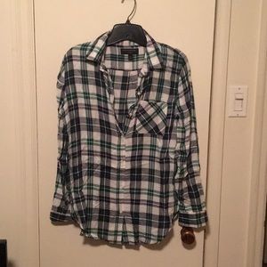 Banana Republic Boyfriend Plaid